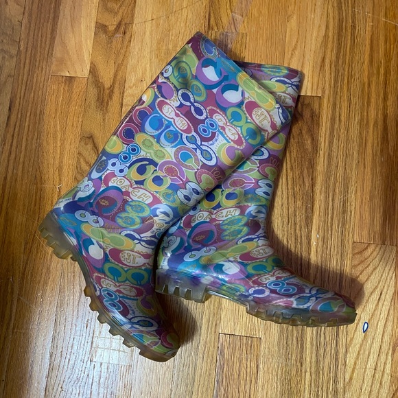 Coach rain boots, multicolor - Picture 2 of 4